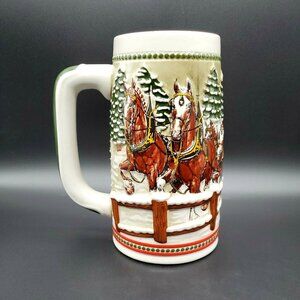 Budweiser Clydesdale Stein Ceramarte Brazil Pre-owned Coffee Mug Anheuser- Busch
